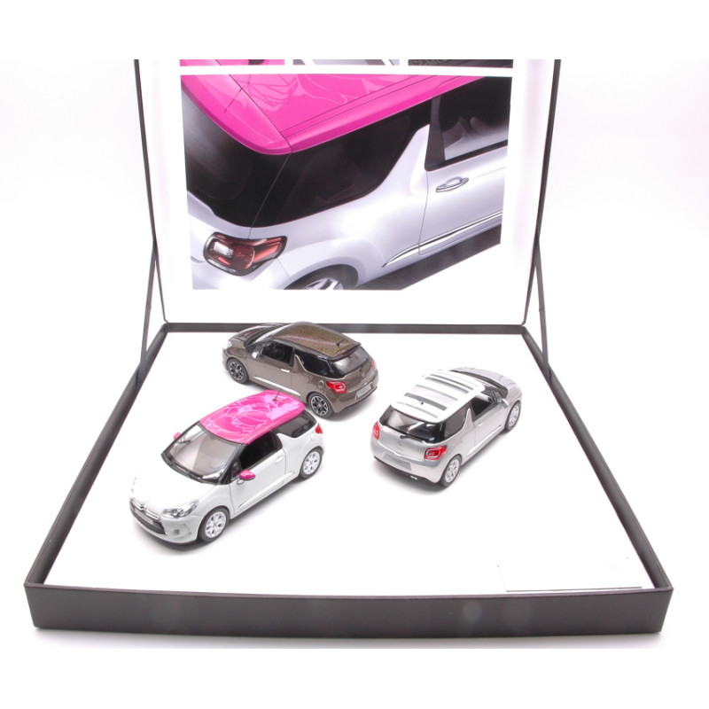 1:43 Norev Coffret 3 Citroen DS3 2012 Ed.limit.pcs 700