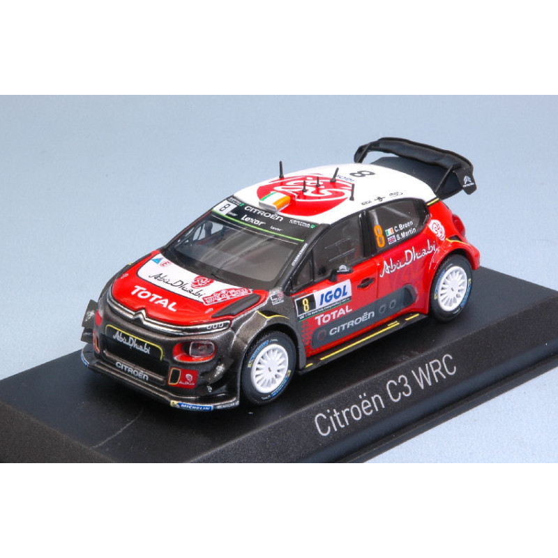 1:43 Norev Citroen C3 WRC N8 5th Tour DE Corse 2017 C.breen s.martin