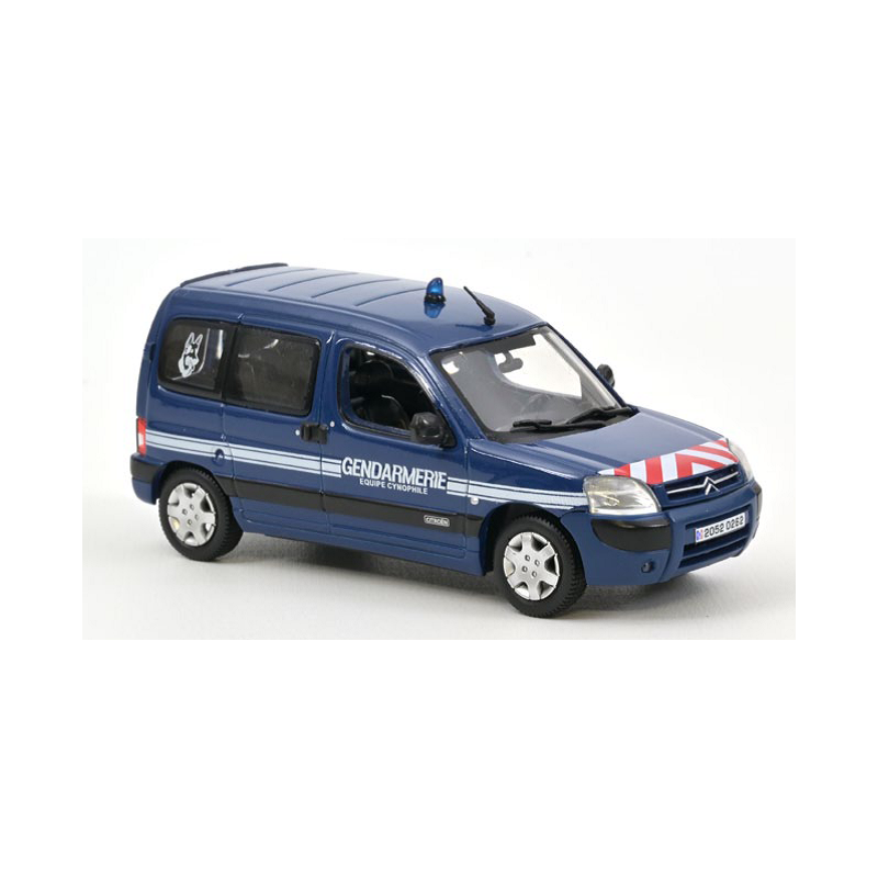 1:43 Norev Citroen Berlingo 2005 Gendarmerie Equipe Cynophile