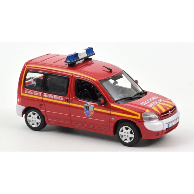 1:43 Norev Citroen Berlingo 2004 Pompiers Cecours Medical