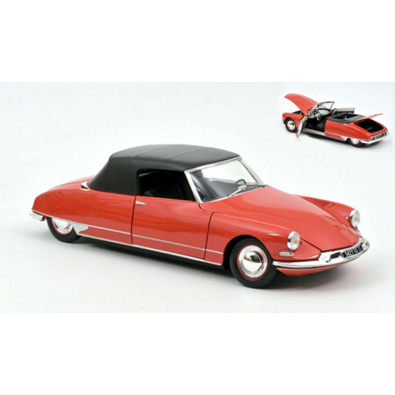 1:18 Norev Citroen DS 19 Cabriolet 1961 Corail Rosso