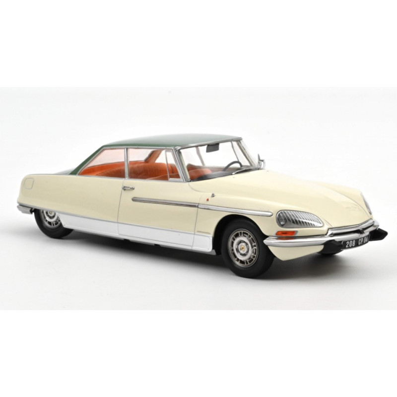 1:18 Norev Citroen DS 21 LE Leman 1968 Avorio & Verde Metallizzato Roof