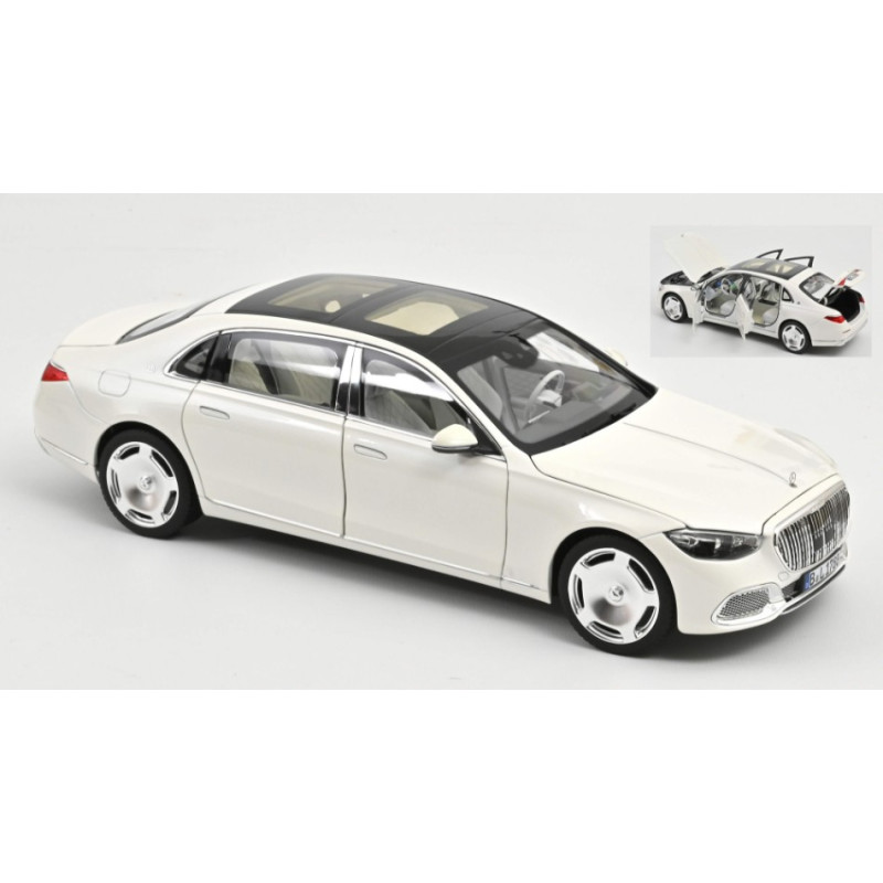 1:18 Norev Mercedes Maybach S 680 4OpacoIC 2021 Metallizzato Diamond Bianco