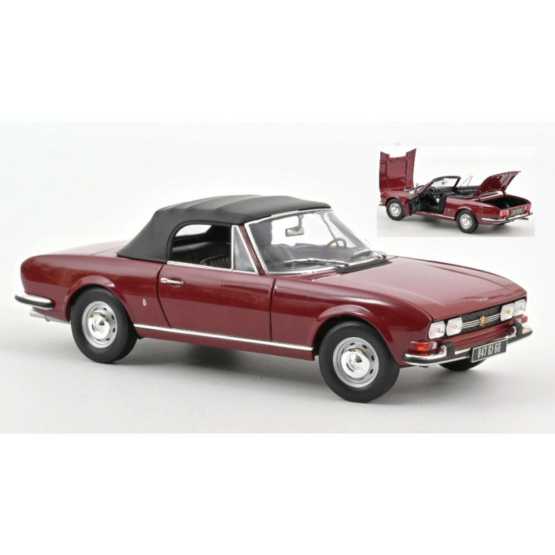 1:18 Norev Peugeot 504 Cabriolet 1969 Andalou Rosso