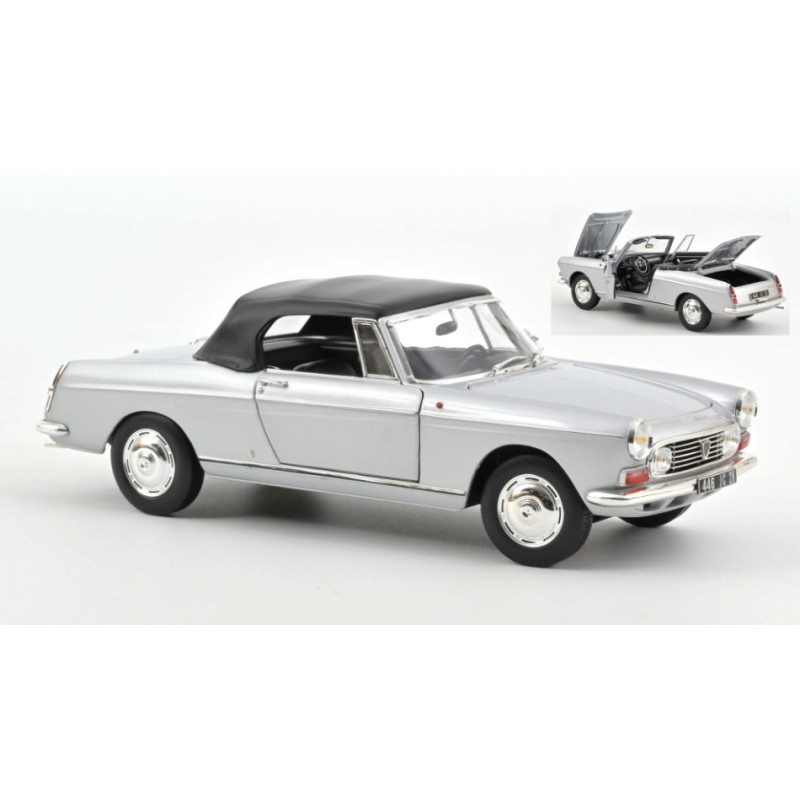 1:18 Norev Peugeot 404 Cabriolet 1967 Argento