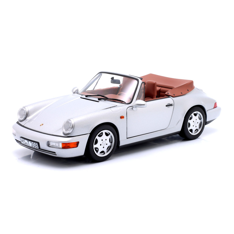 1:18 Norev Porsche 911 Carrera 2 Cabriolet 1990 Argento