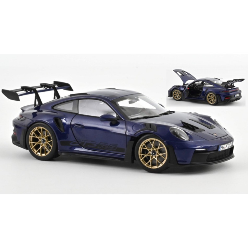 1:18 Norev Porsche 911 GT3 RS 2022 Metallizzato Gentian Blu