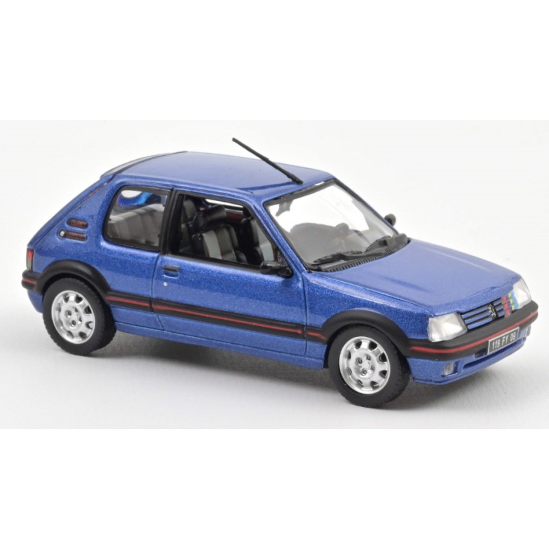 1:43 Norev Peugeot 205 GTi 1.9 1992 Miami Blu