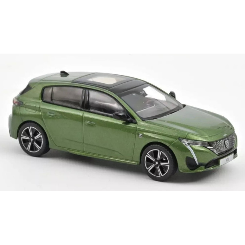 1:43 Norev Peugeot 308 GT 2021 Verde  REPROD.2023