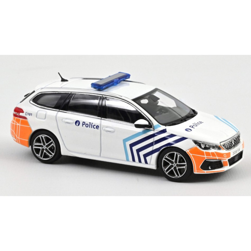 1:43 Norev Peugeot 308 SW 2018 Police Belgian