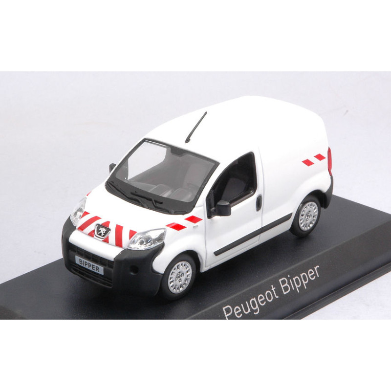 1:43 Norev Peugeot Bipper 2009 Bianco W/rosso Stripping