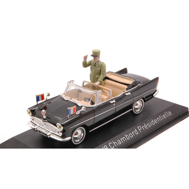 1:43 Norev Simca V8 Chamboard Presidentielle 1960 W/figure