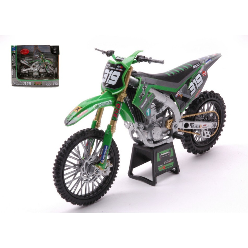 1:12 New Ray Kawasaki KX450 N319 Mq.m.prugnieres W/sticker FOR N720/274