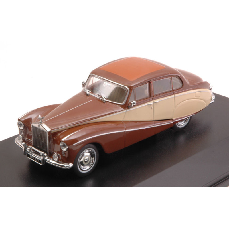 1:43 Oxford Rolls Royce Argento Cloud Hooper Express Marrone/beige