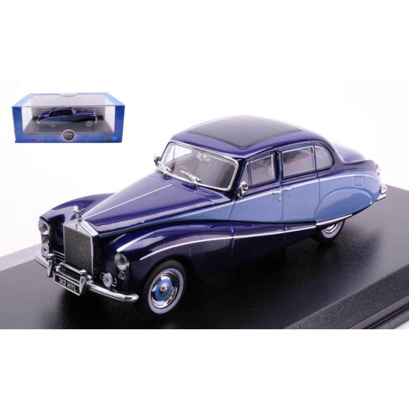 1:43 Oxford Rolls Royce Argento Cloud Hooper Express TWO Tone Blu