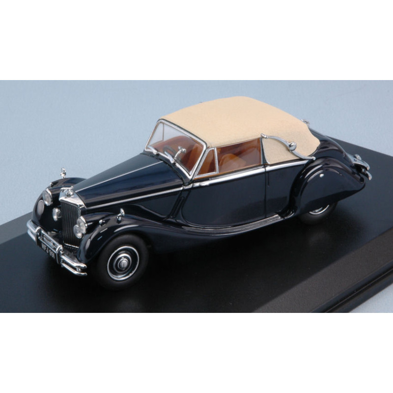 1:43 Oxford Jaguar MKV RHD Blu Scuro W/beige Roof