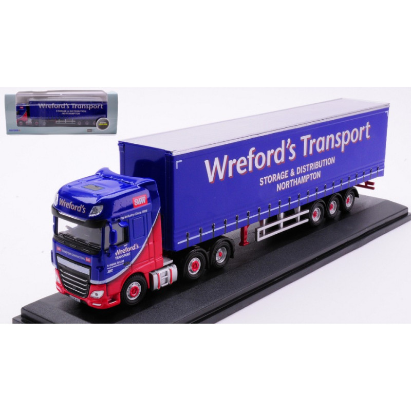 1:76 Oxford Bilico DAF XF Euro 6 Curtanside Wrefords