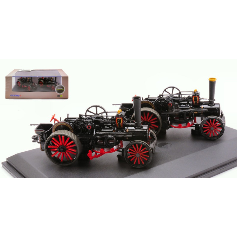 1:76 Oxford Trattori Fowler BB1 Ploughing Engine x 2 Master & Mistress