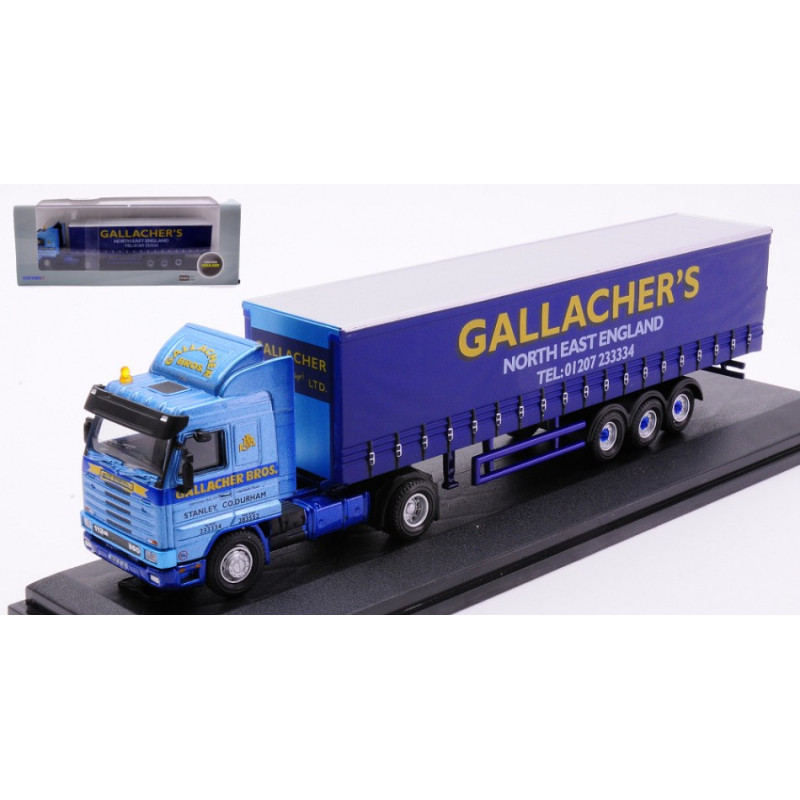 1:76 Oxford Bilico Scania 113 40ft Curtainside Gallacher's