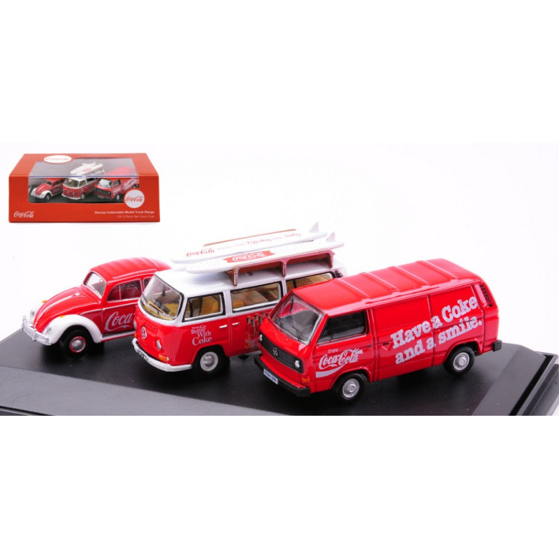 1:76 Oxford 3 Pieces VW SET Coca Cola