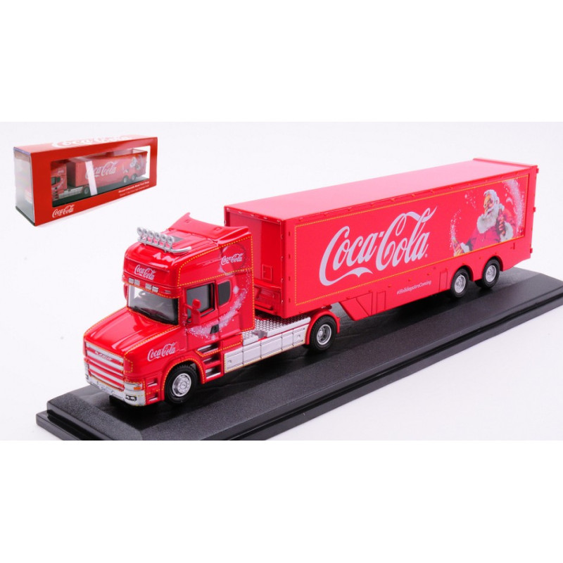 1:76 Oxford Bilico Scania T CAB BOX Trailer Coca Cola