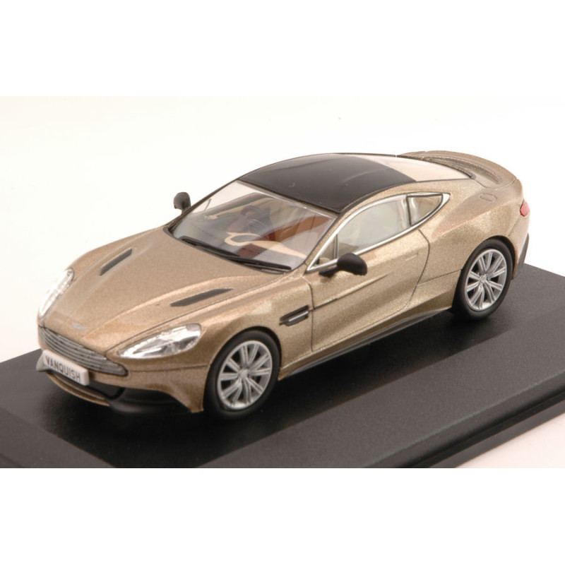 1:43 Oxford Aston Martin Vanquish Coupe  2001 Oro W/nero Roof