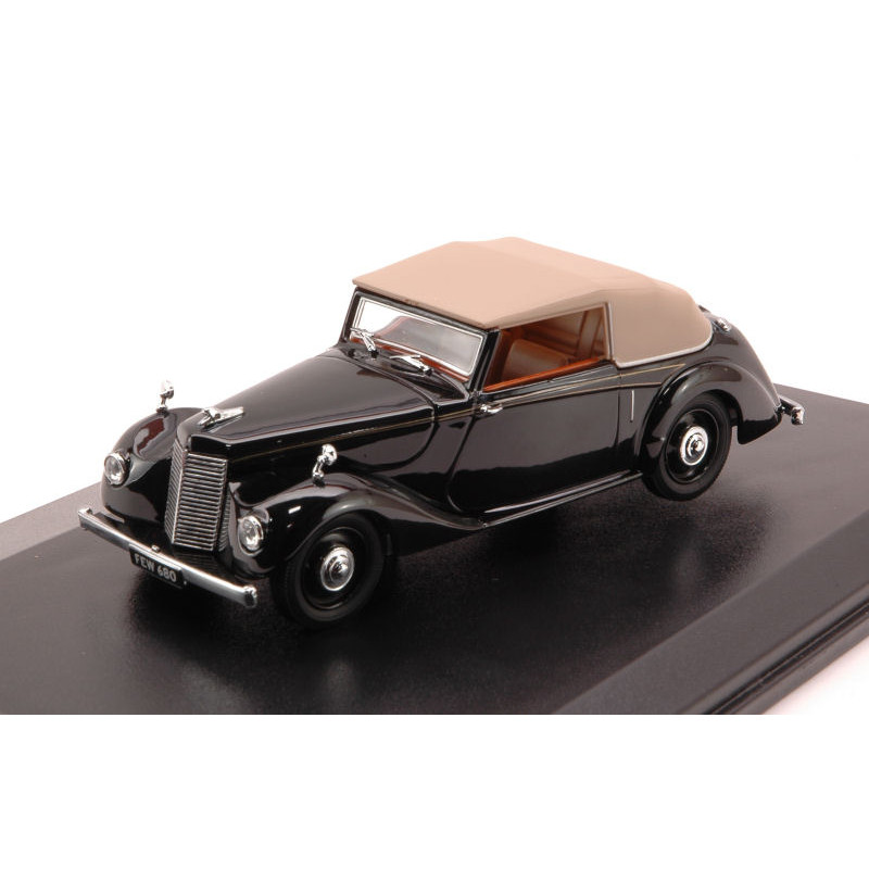 1:43 Oxford Armstrong Siddeley Hurricane Cabrio Soft TOP 1946 Nero