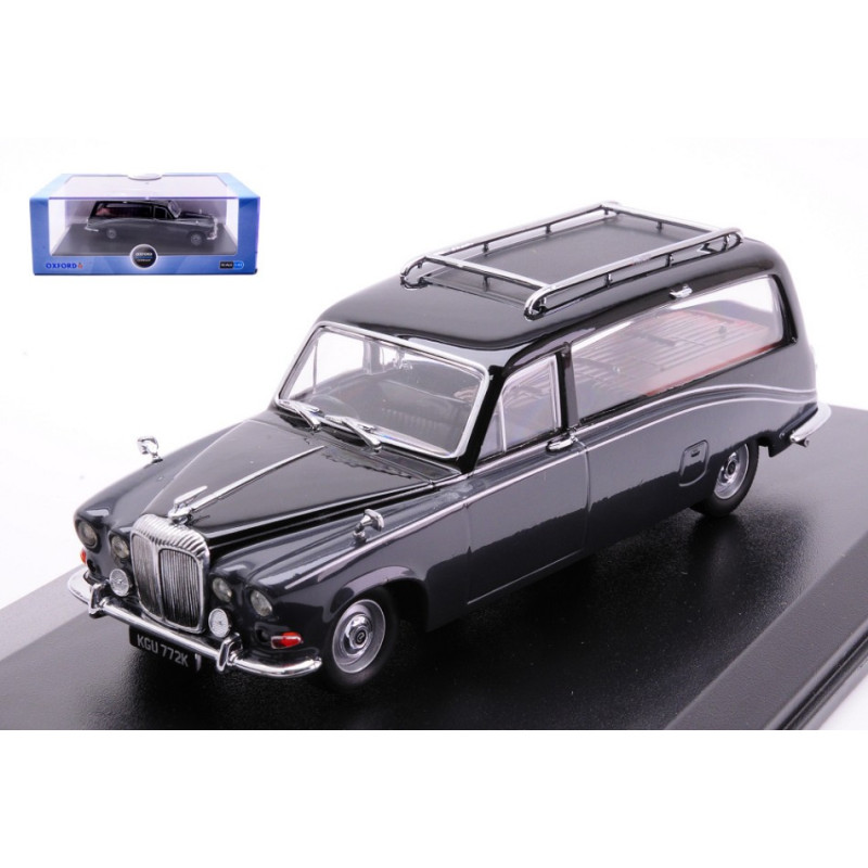 1:43 Oxford Daimler Hearse Nero/carlton Grigio