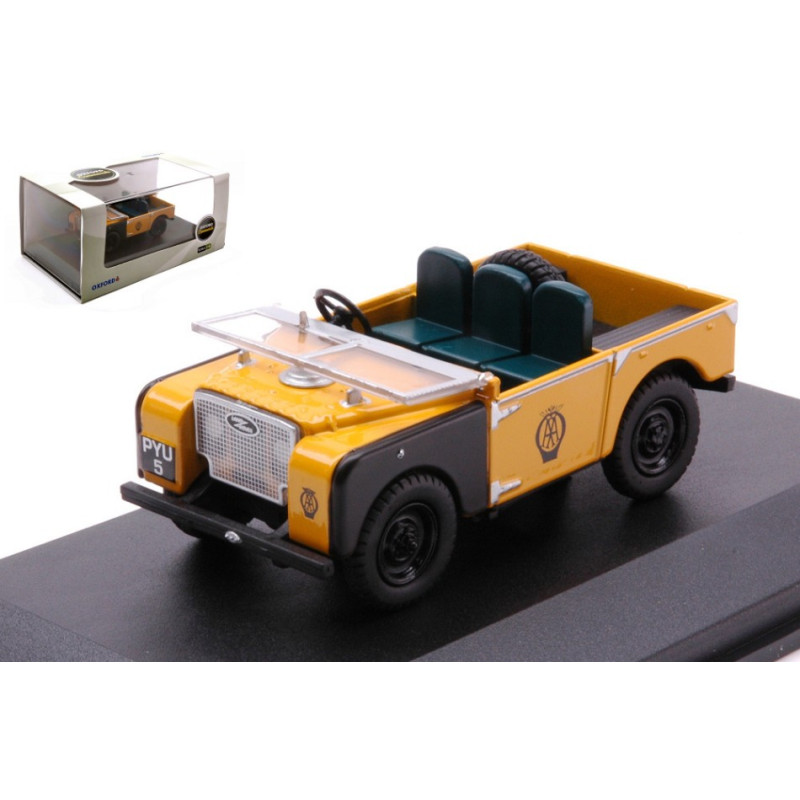 1:43 Oxford Land Rover AA 80 Inch Giallo