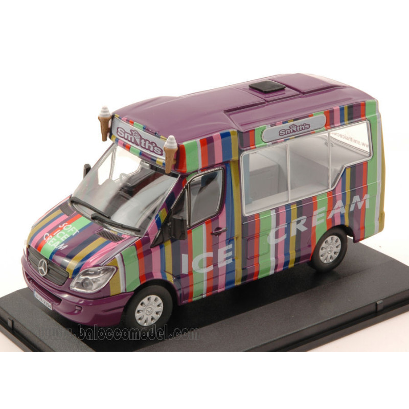 1:43 Oxford Mercedes Sprinter ICE Crema