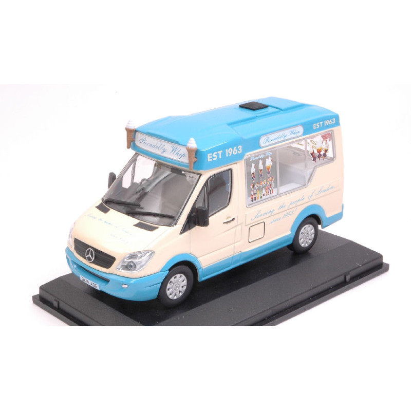 1:43 Oxford Mercedes Sprinter Whitby Mondial ICE Crema Piccadilly Whip