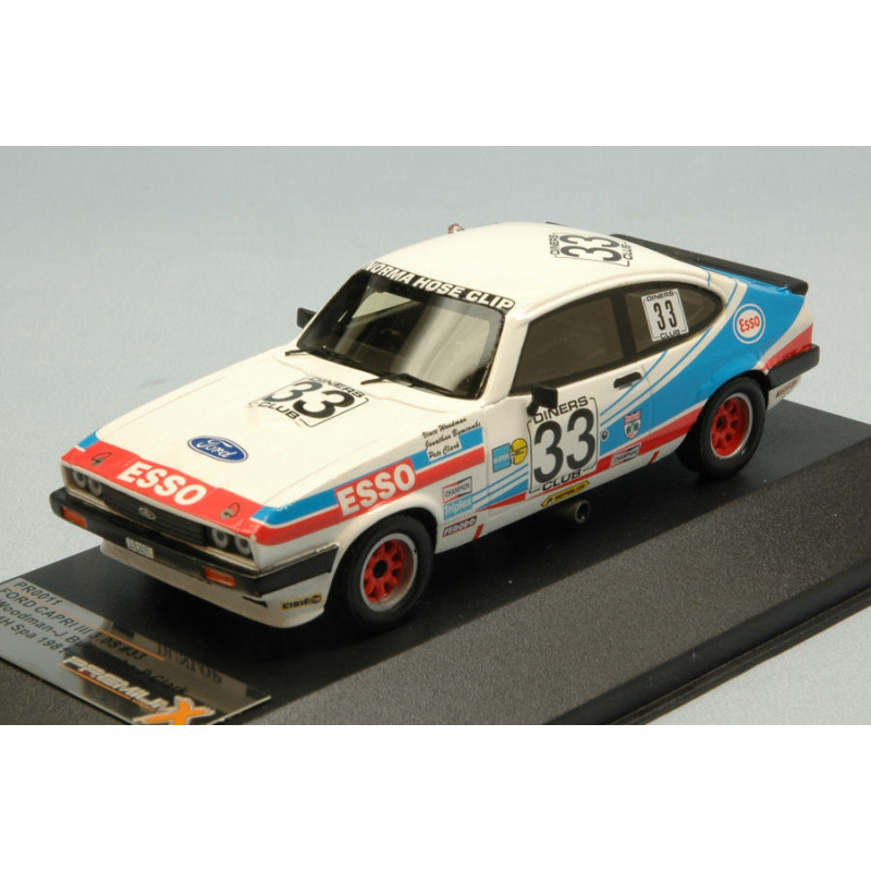 1:43 Premiumx Ford Capri III N33 3rd 24H SPA 1981 V.woodman j.buncombe p.clark