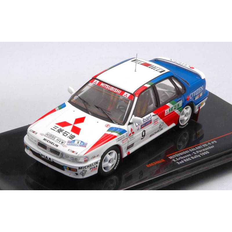 1:43 Ixo Model Mitsubishi Galant VR 4 N9 RAC Rally 1990 Eriksson parmander