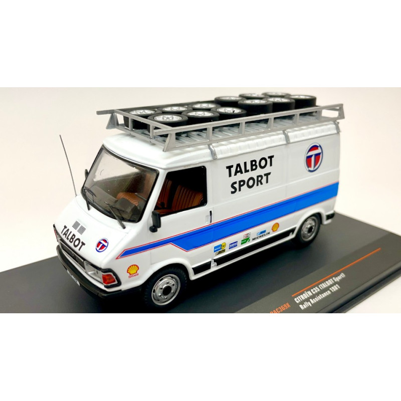 1:43 Ixo Model Citroen C 35 Talbot Sport 1981 Assistance W/roof Rack AND Wheels