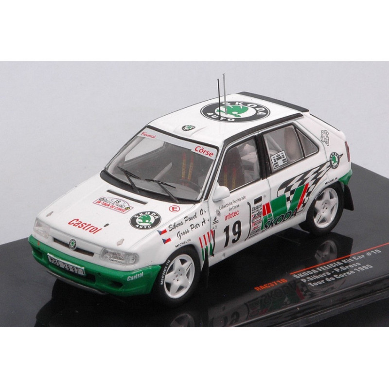 1:43 Ixo Model Skoda Felicia KIT CAR N19 Rally Tour DE Corse 1995 SIBER/GROSS