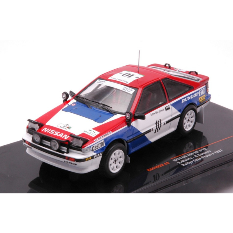 1:43 Ixo Model Nissan 200 SX N10 Rally Cote D'ivoire 1987 MEHETA/COMBES