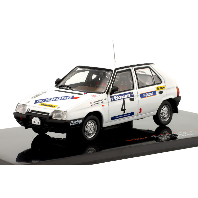 1:43 Ixo Model Skoda Favorit 136 L N4 Rally Valasskaa Zima 1989 Krecek/borivoj