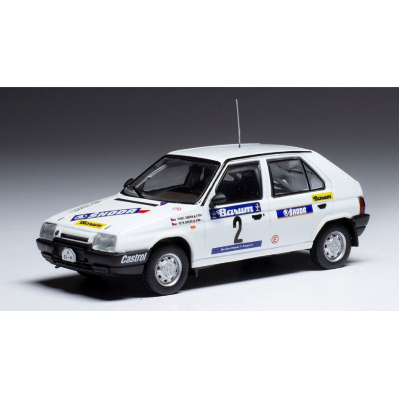 1:43 Ixo Model Skoda Favorit 136 L N2 Rally Valasskaa Zima 1989 Sibera/gross