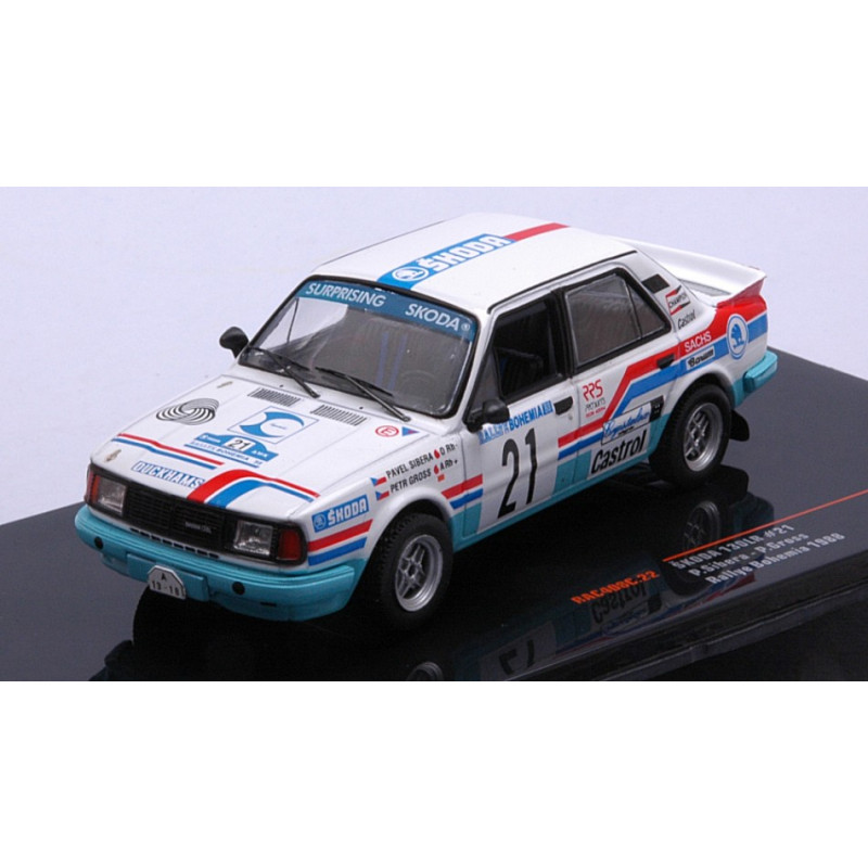 1:43 Ixo Model Skoda 130 L N21 Rally Bohemia 1988 SIBERA/GROSS