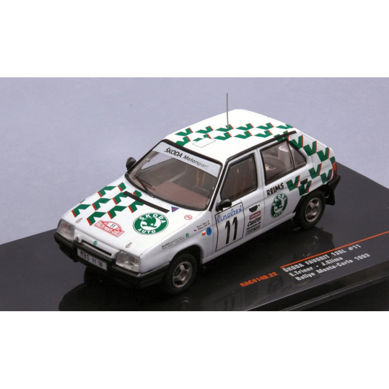 1:43 Ixo Model Skoda Favorit N11 Rally Monte Carlo 1993 Triner/klima