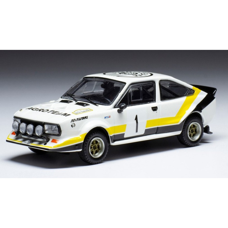 1:43 Ixo Model Skoda MTX 160 N1 Rally WM Sumava 1984 Blahna/schovanek