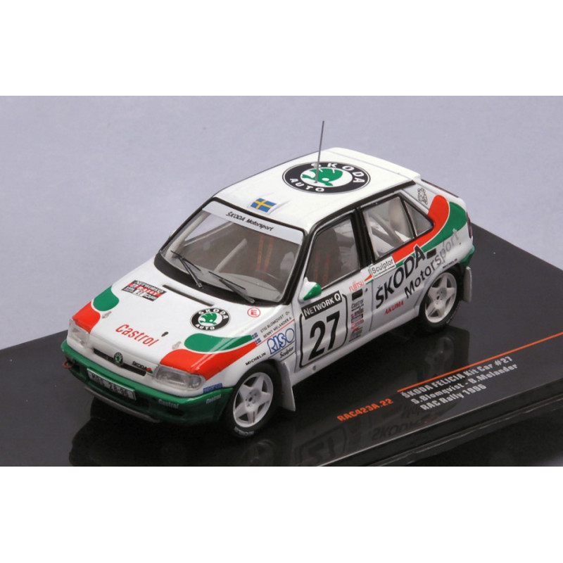 1:43 Ixo Model Skoda Felicia KIT CAR N27 RAC Rally 1996 Blomqvist/melander