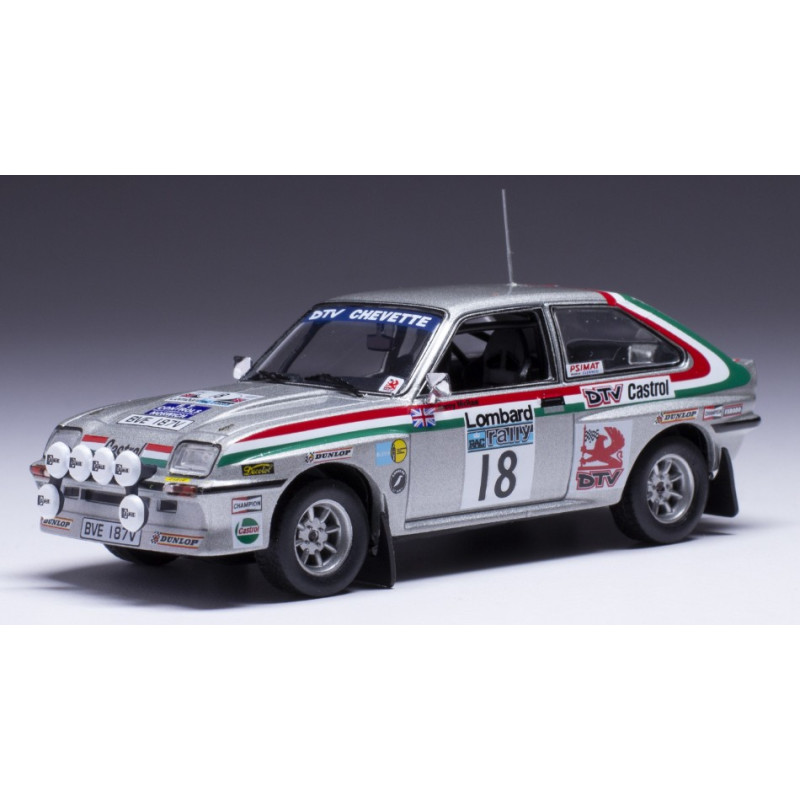 1:43 Ixo Model Vauxhall Chevette 2300 HSR N18 RAC Rally 1980 MCRAE/NICHOLSON