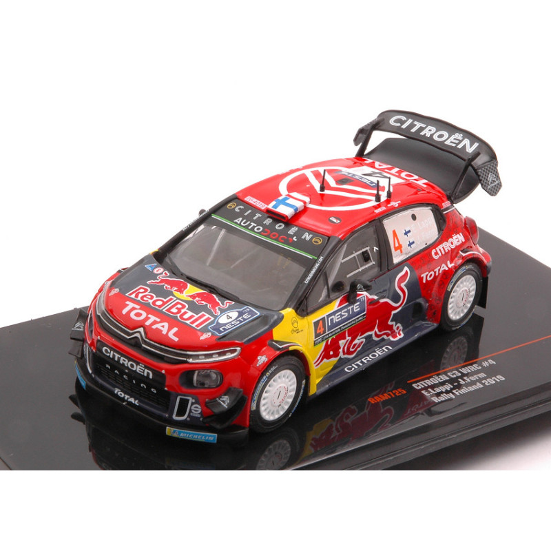 1:43 Ixo Model Citroen C3 WRC N4 Rally Finland 2019 Lappi ferm