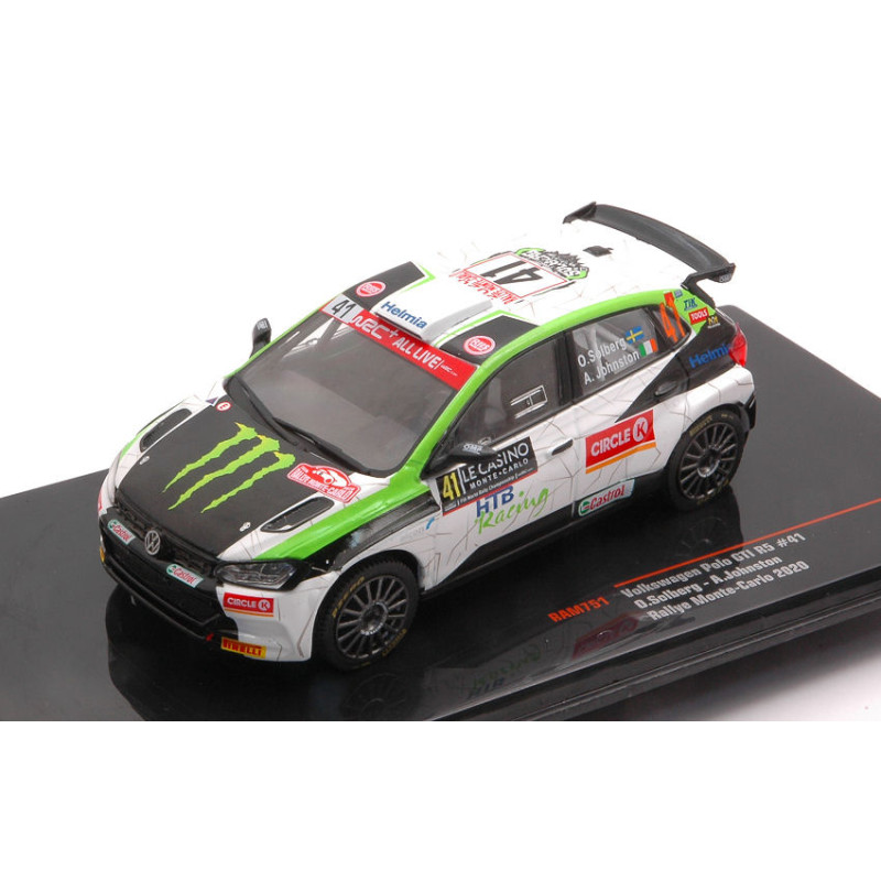 1:43 Ixo Model VW Polo GTI R5 N41 Rally Monte Carlo 2020 Solberg johnston