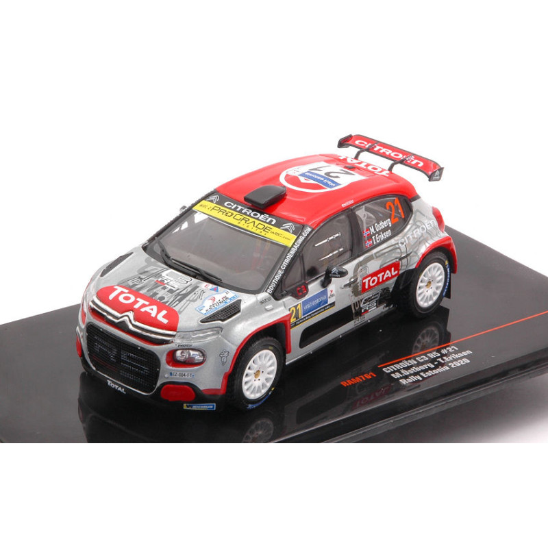 1:43 Ixo Model Citroen C3 R5 N21 WRC Rally Estonia 2020 Ostberg eriksen