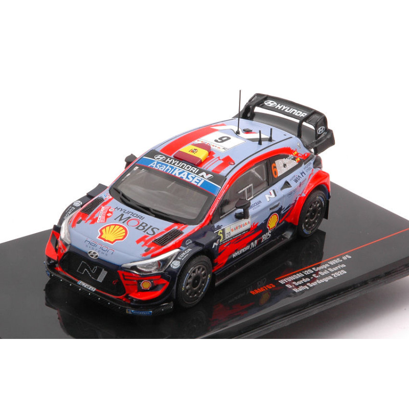 1:43 Ixo Model Hyundai i2 Coupe WRC N6 Rally Sardegna 2020 Sordo del Barrio