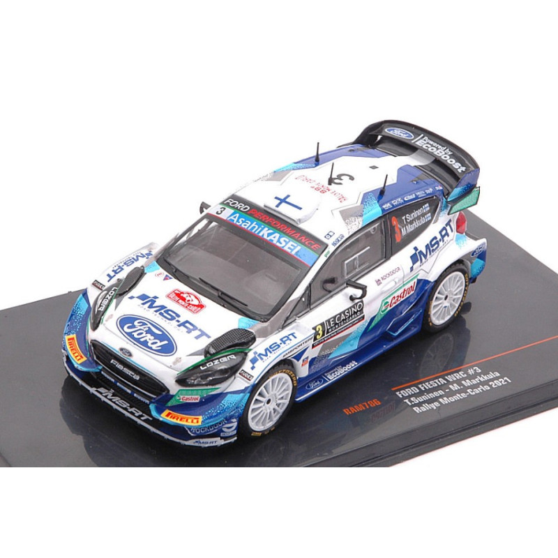 1:43 Ixo Model Ford Fiesta WRC N3 Rally Monte Carlo 2021 Suninen/markkula