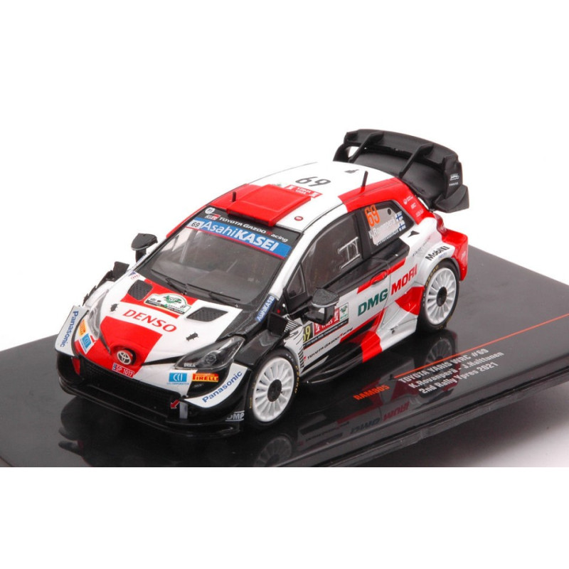 1:43 Ixo Model Toyota Yaris WRC N69 Rally Ypres 2021 ROVANPERA/HALTTUNEN