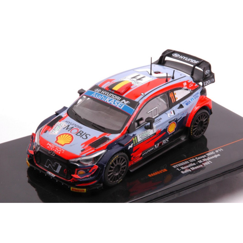 1:43 Ixo Model Hyundai i20 Coupe WRC N11 Rally Monza 2021 Neuville/wydaeghe